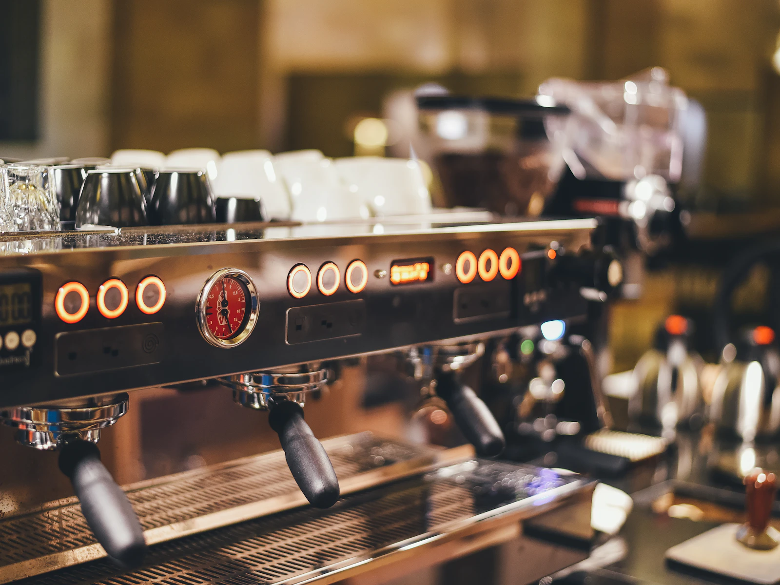 Light-roast coffee served on a clean white counter